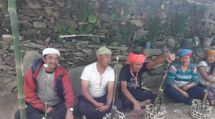 याक्थुङ्गबाहरु को (तङ्गसिङ्ग) गरिन्ने कार्य सहिद सामाग्री अनि (येबा) बिजुवा